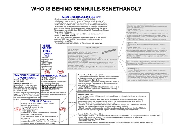 Figure 1: Click to download organogramme of Senhuile-Senethanol's ownership structure (pdf)