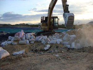 This is what free trade looks like: destroying 'unlicensed' seeds. (Photo: ICA)