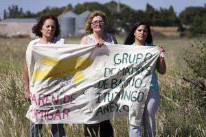 Les mères de Ituzaingó, une association co-fondée par Sofía Gatica, ont lancé une campagne “Non à la pulvérisation” pour alerter le public aux dangers des pesticides.