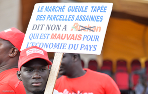 Un comerciante senegalés del mercado Gueule Tapée, preocupado por la pérdida de su actividad. Foto: Dave Design