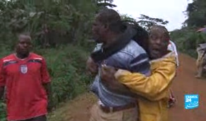 Nasako Besingi was travelling to a village to talk about Herakles' plans when he was ambushed by a group of men. (Screenshot: France24)