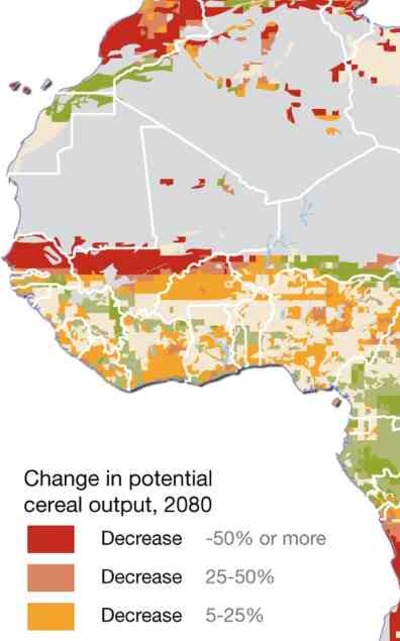 Climate change in West Africa - the risk to food security and biodiversity-image