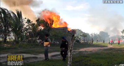 Honduran police burn community to the ground-image