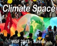 Tunis social forum: the climate space-image