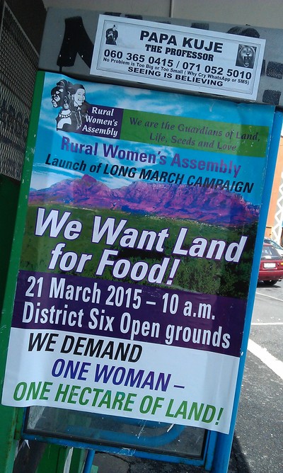 South Africa – Land for food! One woman, one hectare! Rural Women's Assembly march in Cape Town on 21 March-image