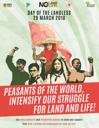 With vigor of the youth, intensify the struggle for land and life!-image