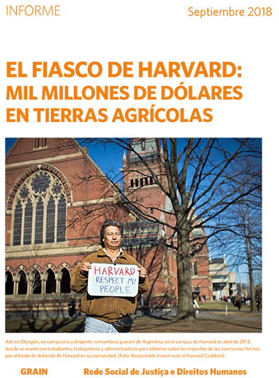 Nuevo informe señala que comunidades rurales de Brasil están pagando el precio por las multimillonarias compras de tierras agrícolas realizadas por la Universidad de Harvard-image